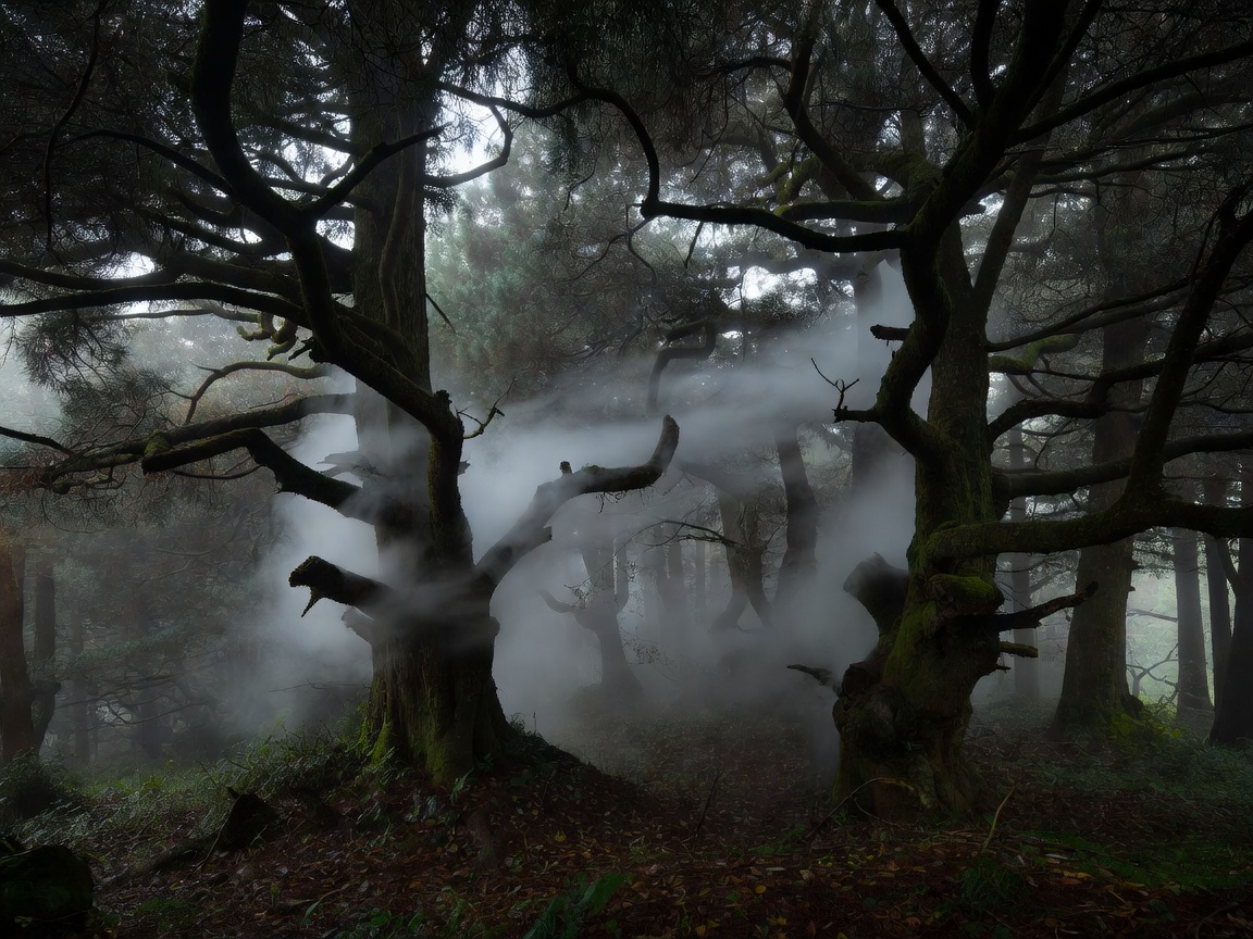 Aokigahara Sea of Trees forest interior