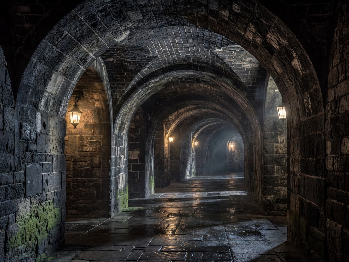Edinburgh Vaults damp subterranean stone arches